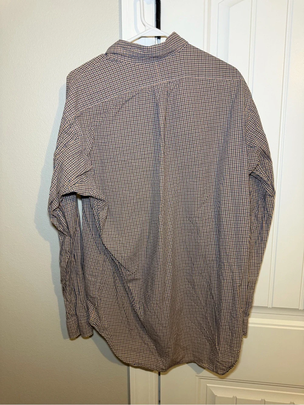 Ralph Lauren Men’s Orange & Blue Check Button-Down Shirt